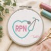 RPN Heart Stethoscope Embroidery Design _ Logo 3 RPN Heart Stethoscope Embroidery Design _ Logo 3