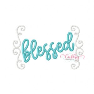 Blessed Embroidery Design