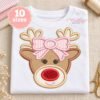 Girl Reindeer Applique Design _ Etsy 2000