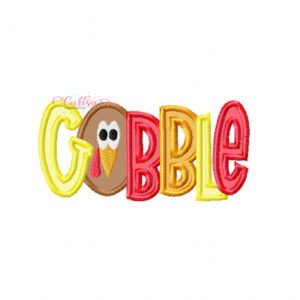Gobble Boy Turkey Applique