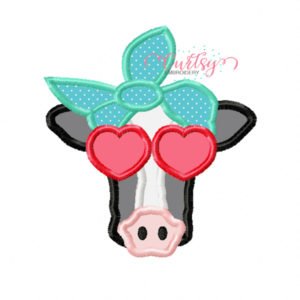Heifer Cow Sunglasses Applique