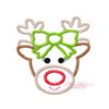 Reindeer Girl Applique Design