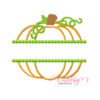 Split Monogram Pumpkin Applique Design Split Monogram Pumpkin Applique Design
