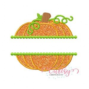 Monogram Pumpkin Applique