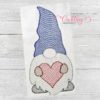 Heart Gnome Quick Stitch Embroidery Design Picture 1