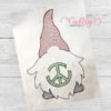 Peace Gnome Quick Stitch Embroidery Picture 2 Peace Gnome Quick Stitch Embroidery Picture 2