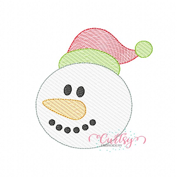 Snowman Face Quick Stitch Embroidery Design Snowman Face Quick Stitch Embroidery Design