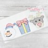 Snowman Present Boy Reindeer Trio Picture 1