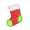 Stocking Applique Embroidery Design