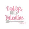 Daddys Little Valentine Embroidery Design Daddys Little Valentine Embroidery Design