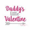 Daddys Little Valentine Embroidery Design 2