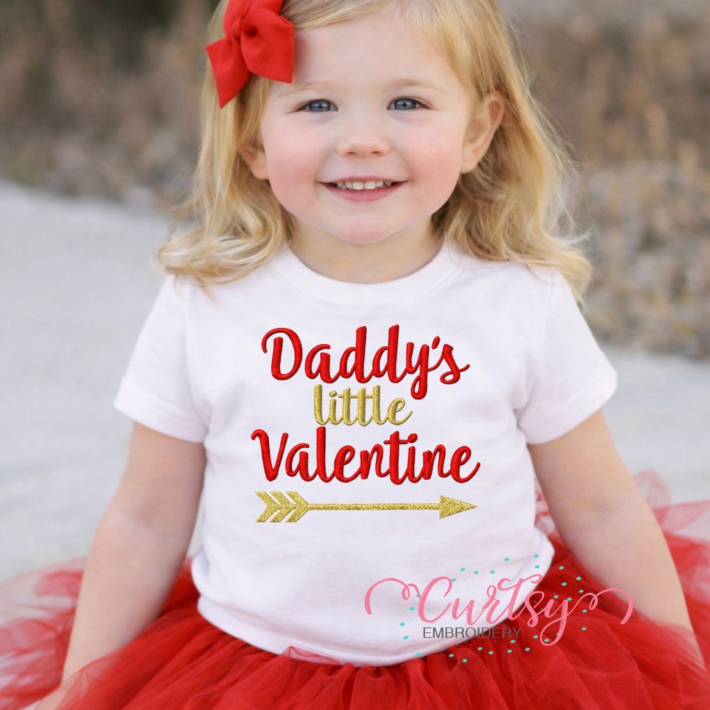 Daddys Little Valentine Embroidery Design Lifestyle Image 1 logo