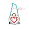 Heart Gnome Applique Design Heart Gnome Applique Design
