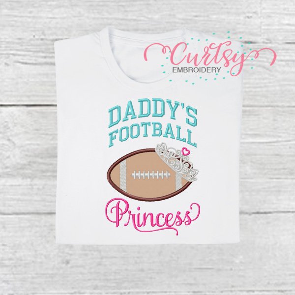 Daddys Football Princess Applique Picture 2 Daddys Football Princess Applique Picture 2