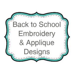 Back to School Embroidery