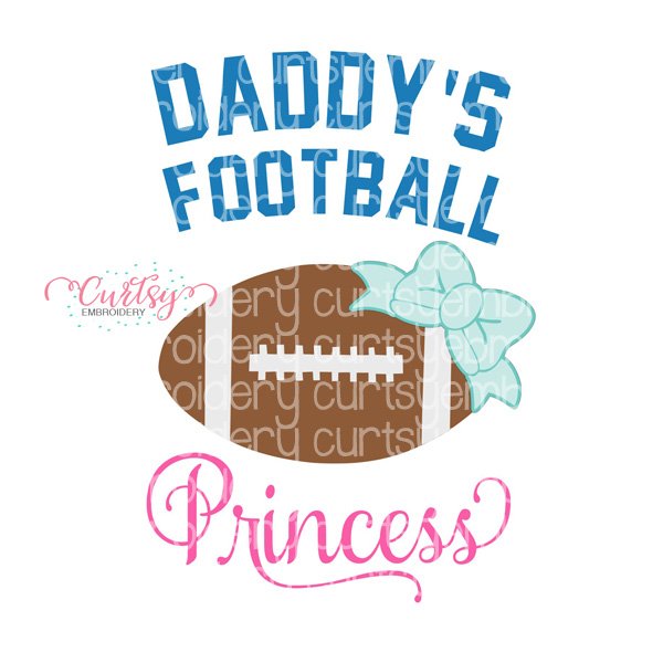 Daddys Football Princess SVG File Daddys Football Princess SVG File
