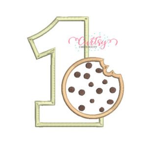 1st Birthday Cookie Applique