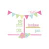 Announcement Block Embroidery Design for Baby Girls Announcement Block Embroidery Design for Baby Girls
