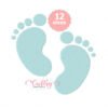 Baby Footprints Embroidery Design 2