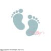 Baby Footprints Embroidery MAP
