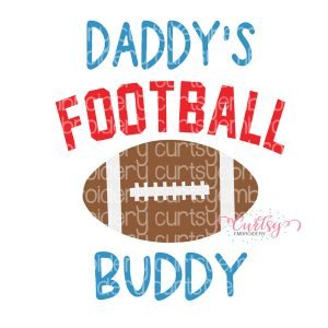 Daddy's Football Buddy SVG