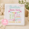 Flower Birth Announcement Block Embroidery Design _ Etsy 2000 Flower Birth Announcement Block Embroidery Design _ Etsy 2000