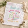 Flower Birth Announcement Block Embroidery Design _ Logo 1 Flower Birth Announcement Block Embroidery Design _ Logo 1