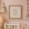 Flower Birth Announcement Block Embroidery Design _ Logo 4 Flower Birth Announcement Block Embroidery Design _ Logo 4