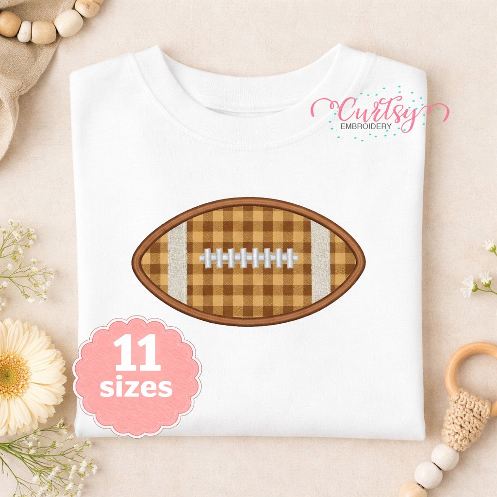 Football Applique Design _ Etsy 2000 2