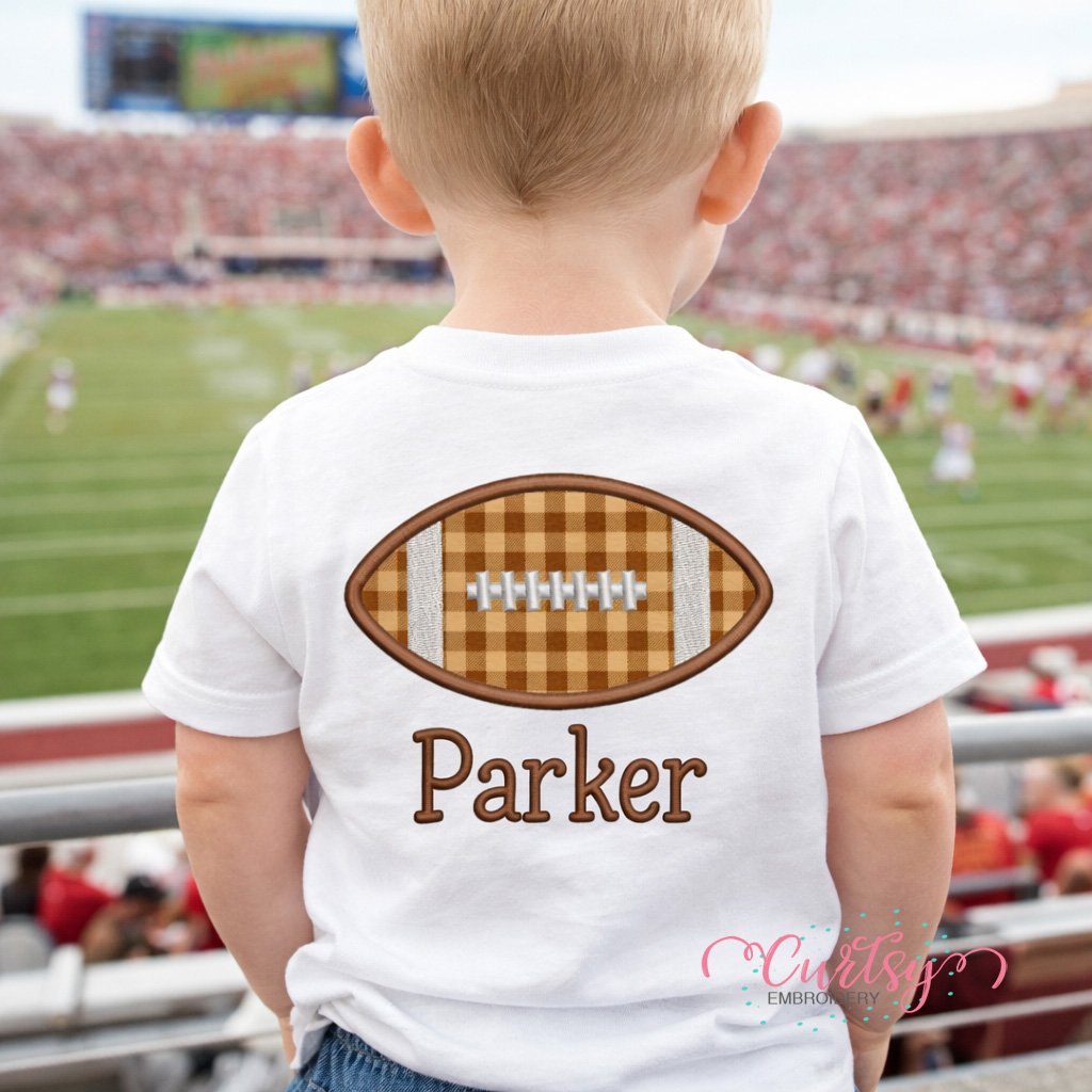 Football Applique Design _ Logo 2
