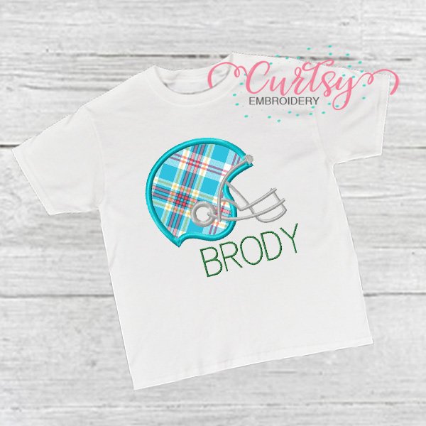Football Halemt Applique Picture 1 Football Halemt Applique Picture 1