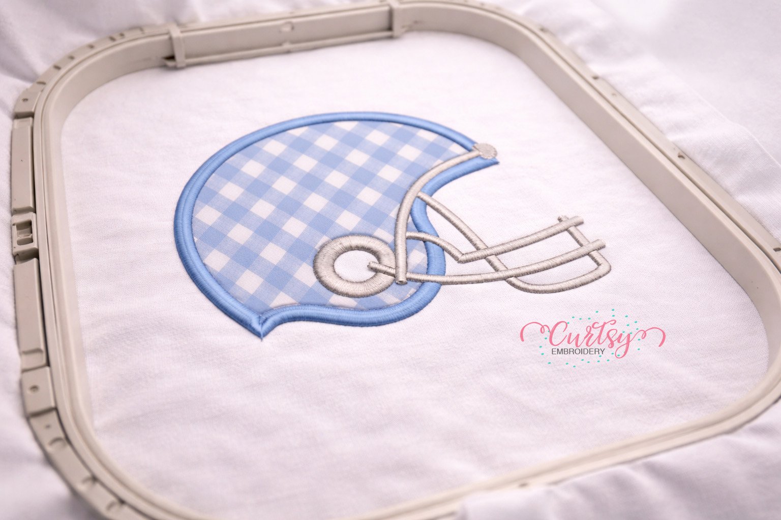 Football Helmet Applique Design _ Logo 3