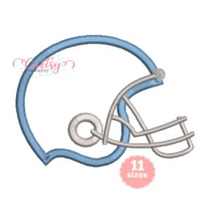 Football Helmet Applique Design