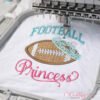 Football Princess Applique Design _ Logo 3