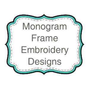 Monogram Frame Embroidery Designs