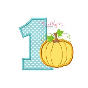 First Birthday Pumpkin Applique