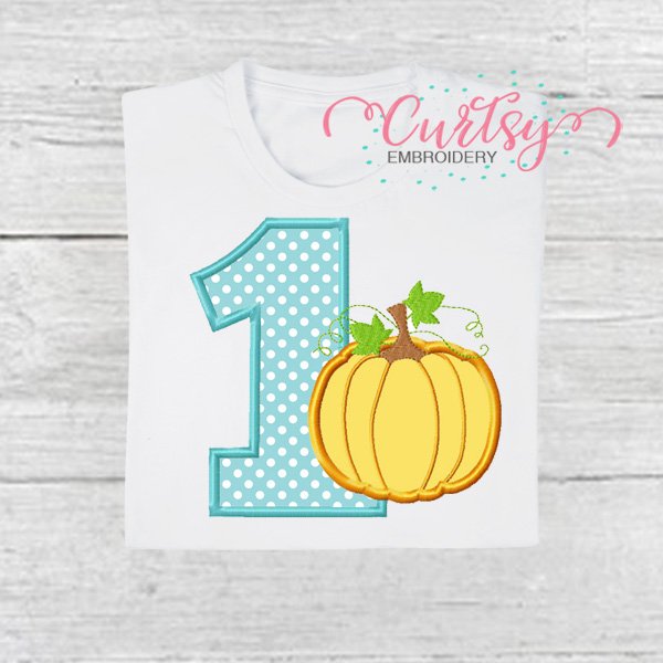 1st Birthday Pumpkin Photograph 1