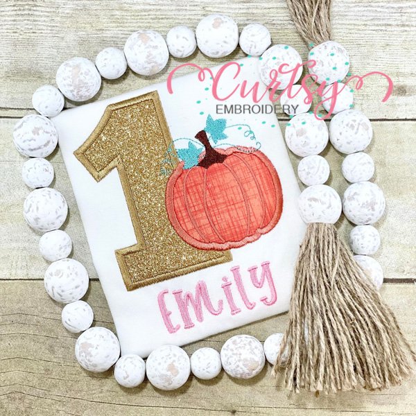 1st Birthday Pumpkin Photograph 2