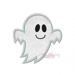 Cute Ghost with Smile Applique