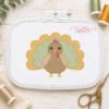 Sketch Fill Turkey Embroidery Design _ Logo 3