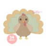 Sketch Fill Turkey Embroidery Design _ Website
