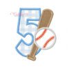 5 Bat and Ball Applique Embroidery Design 5 Bat and Ball Applique Embroidery Design