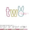 Bunny TWO Applique Stitch Map