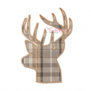 Deer Silhouette ZigZag