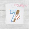 7th Birthday Baseball Bat and Ball Applique Design Picture 1 7th Birthday Baseball Bat and Ball Applique Design Picture 1