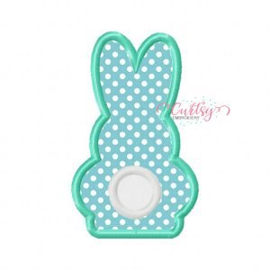 Easter Bunny Tail Applique Design