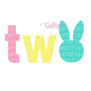 Easter Bunny TWO svg cut file
