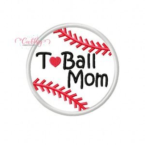 T Ball Mom Applique Design