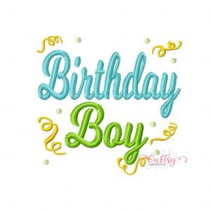 Birthday Boy Confetti Design