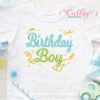 Birthday Boy Confetti Embroidery Design Logo 1